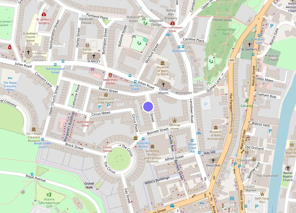 Map: The Queensberry Hotel